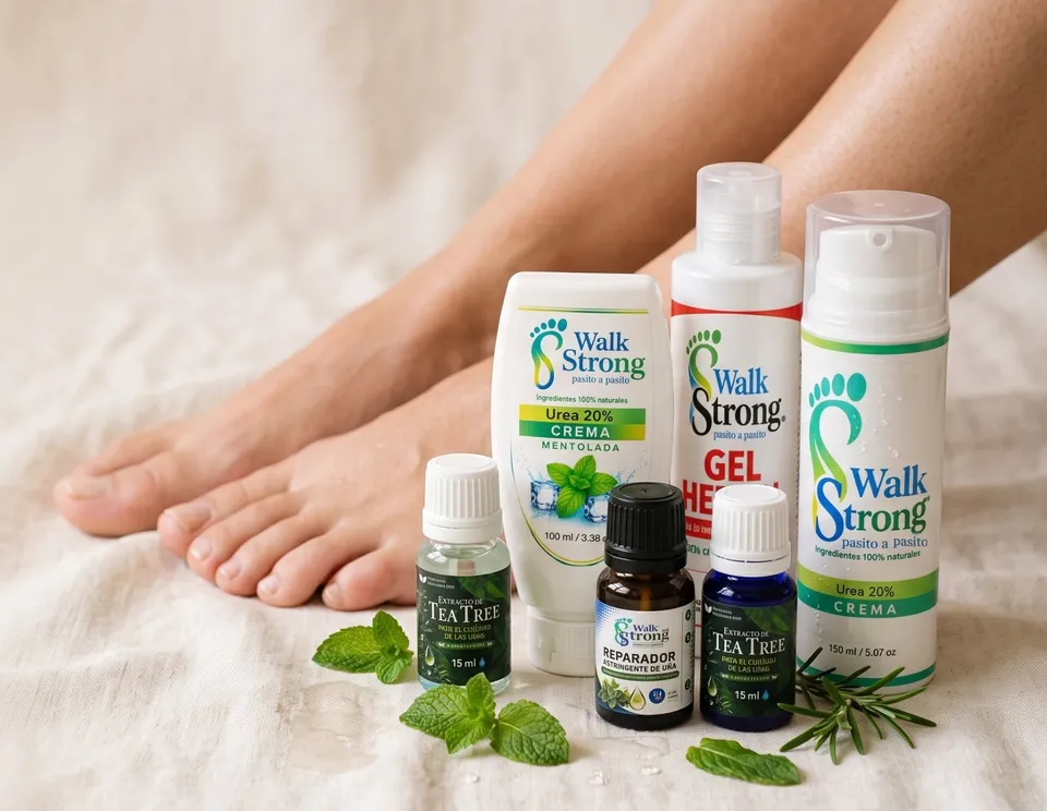 Pies cuidados junto a los productos WalkStrong